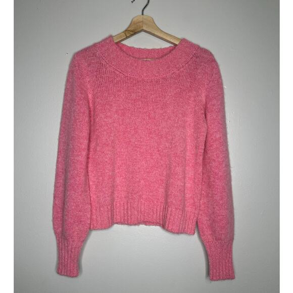 Xirena Dillan Sweater Light Pink Soft Knit Pullover Crewneck Luxe Wool Blend S - Picture 2 of 7